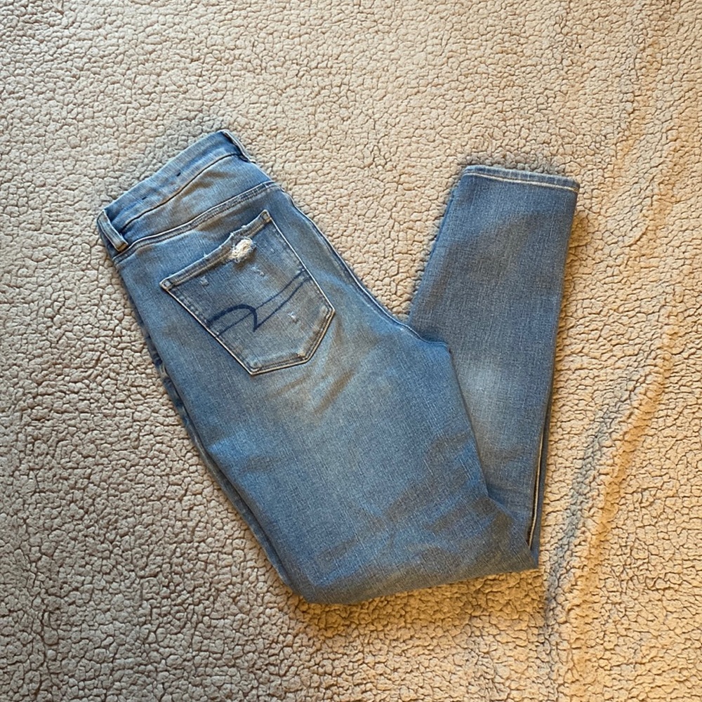 American Eagle super high rise curvy dream jeans